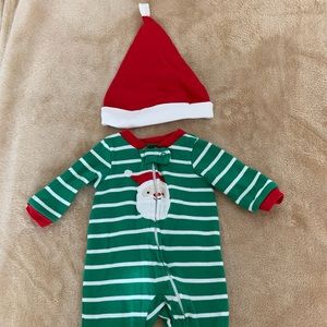 Baby Christmas Santa Sleep N’ Play with hat